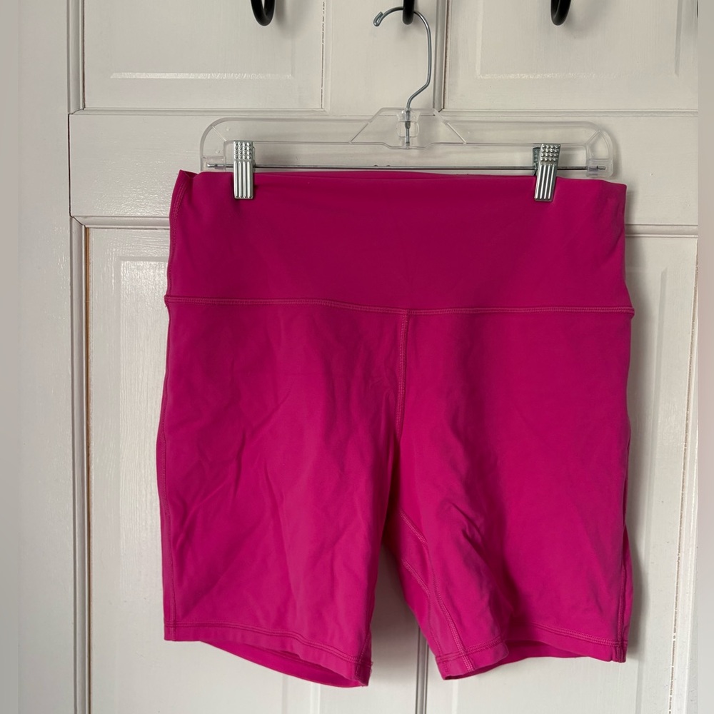 Lululemon Align High-Rise Short 8” Sonic Pink, Size 14 - Fuchsia Hot Pink Neon - Picture 2 of 12